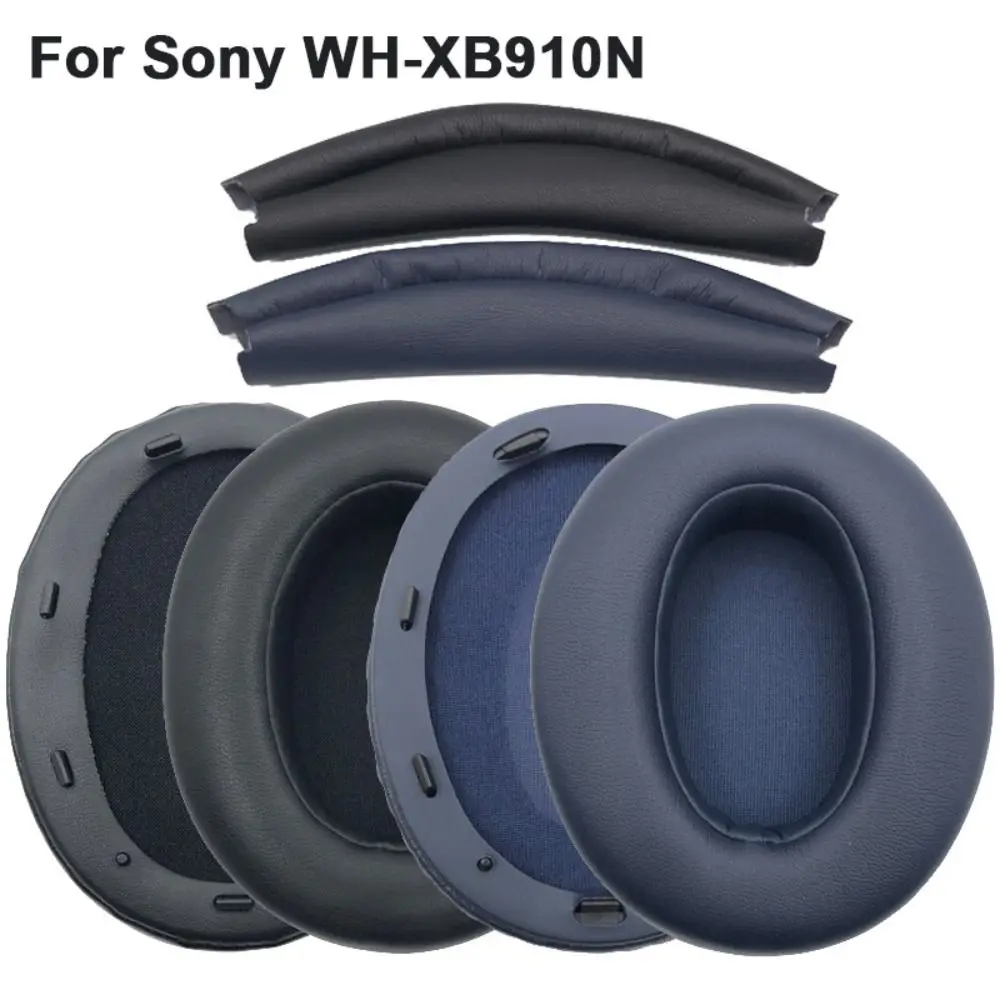 Cuscinetti auricolari in spugna di schiuma Cuscinetti per fascia Cuscinetti auricolari di ricambio Accessori per cuffie Cuffie Paraorecchie per Sony WH-XB910N