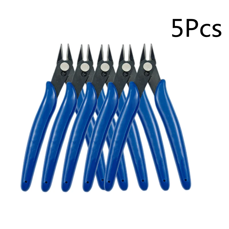 Imagem -02 - Cortadores de Cabo de Fio Elétrico Corte Side Snips Alicate Flush Pinça Borracha Anti-slip Mini Alicate Diagonal Ferramentas Manuais pc Pcs 10 Pcs