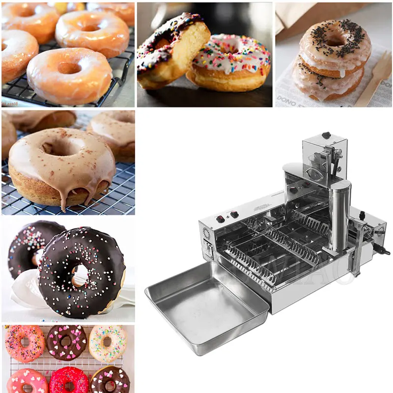 

Electric Donut Maker Machine Ball Shape Donut Machine Cake Donuts Fryer Automatic Counting System