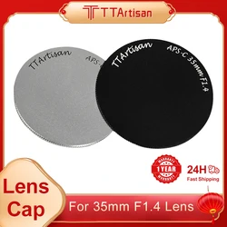 TTArtisan Metal Lens Cap Designed for 35mm F1.4 Lens Original Lens Cap Front Cap 39mm Cap Black