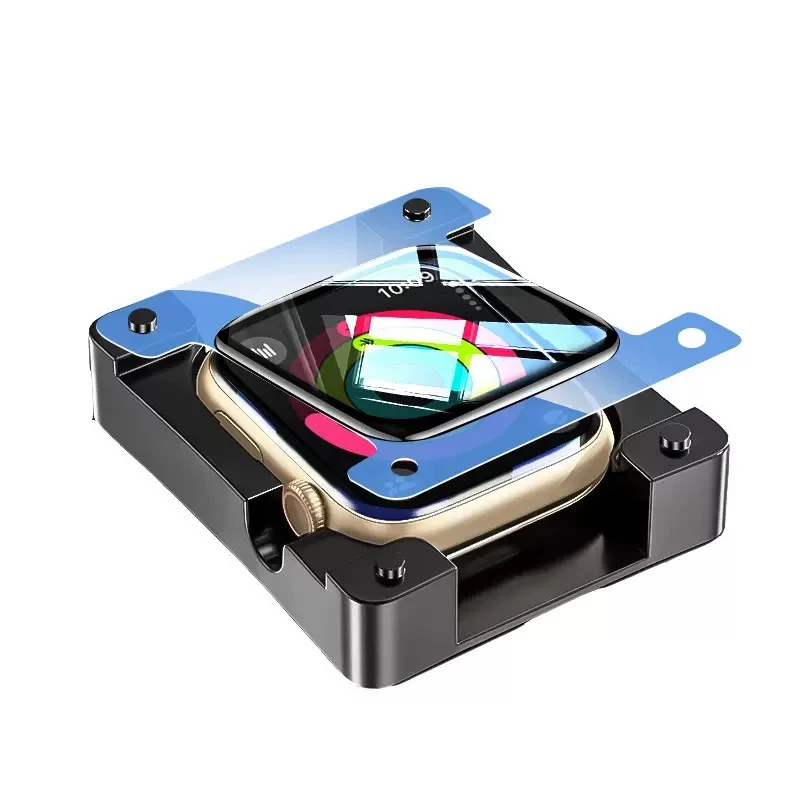3pcs Screen Protector For Apple Watch Ultra 3 2 49mm 45/41/42/44/46mm Positioning Tool+film IWatch Series 11 10 9 8 7 6 SE 5 4 3 view 2
