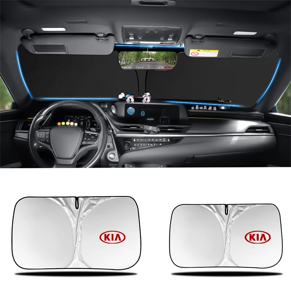 Pare-soleil pour fenêtre avant de voiture, visière de pare-brise pour KIA KN Rio Ceed Sportage Cerato Soul Sorento Picanto Optima K4 K5
