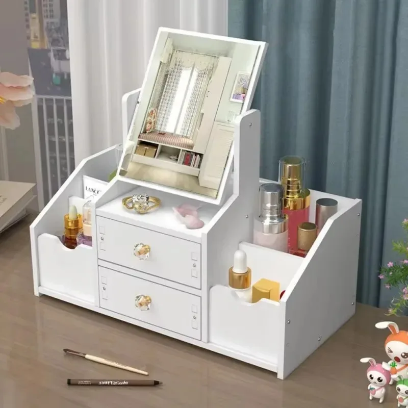 

New Home Makeup Mirror, Drawer-Style, Office Cosmetics Storage Box, Multi-Functional, Skincare Products, Lipstick Holder, Makeup