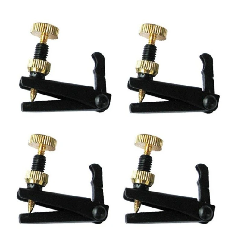 

4pcs Violin Fine Tuner Adjuster Copper Nickel Alloy for 3/4 4/4 Size Violin Accessories