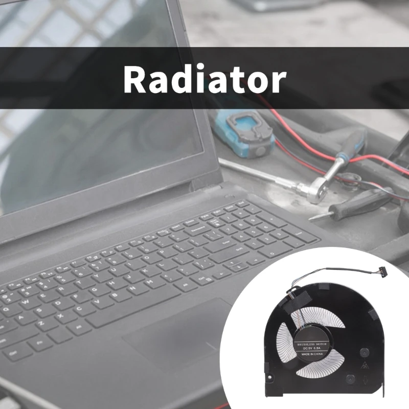  Low Noise CPU Cooling Fan For Laptop Efficient Metal Heatsink Plug And Play Installation for P15V 5V