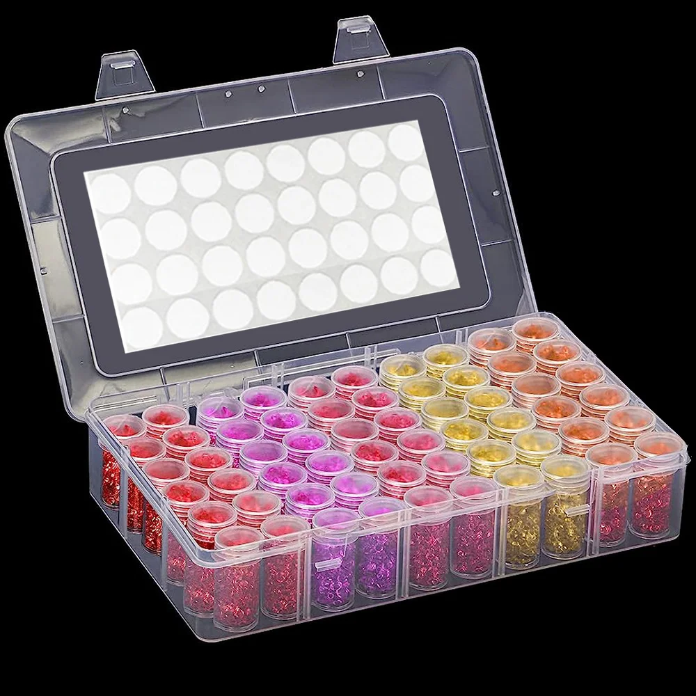 24/30/60 Bottiglie 5D Strumenti di Pittura Diamante Scatola di Immagazzinaggio Accessori di Pittura