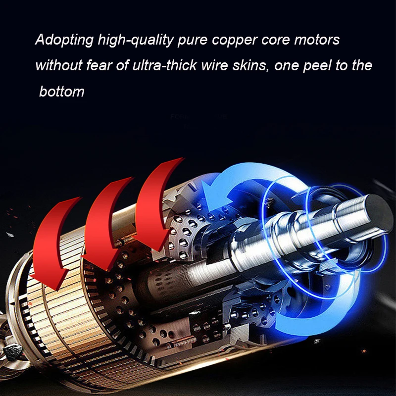 1-38 mm Electric Wire Stripping Machine Wire Stripper Peeler For Copper Scrap Diameter 370W/750W