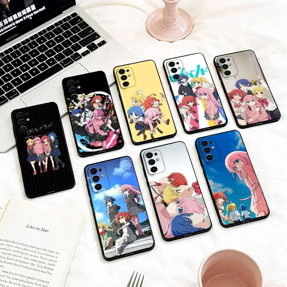 Bocchi The Rock Kessoku Band   Phone Case For Samsung S 25,24,23,22,30,21,10,9,Ultra,Plus,Lite,FE,4,5 G Soft Black Case