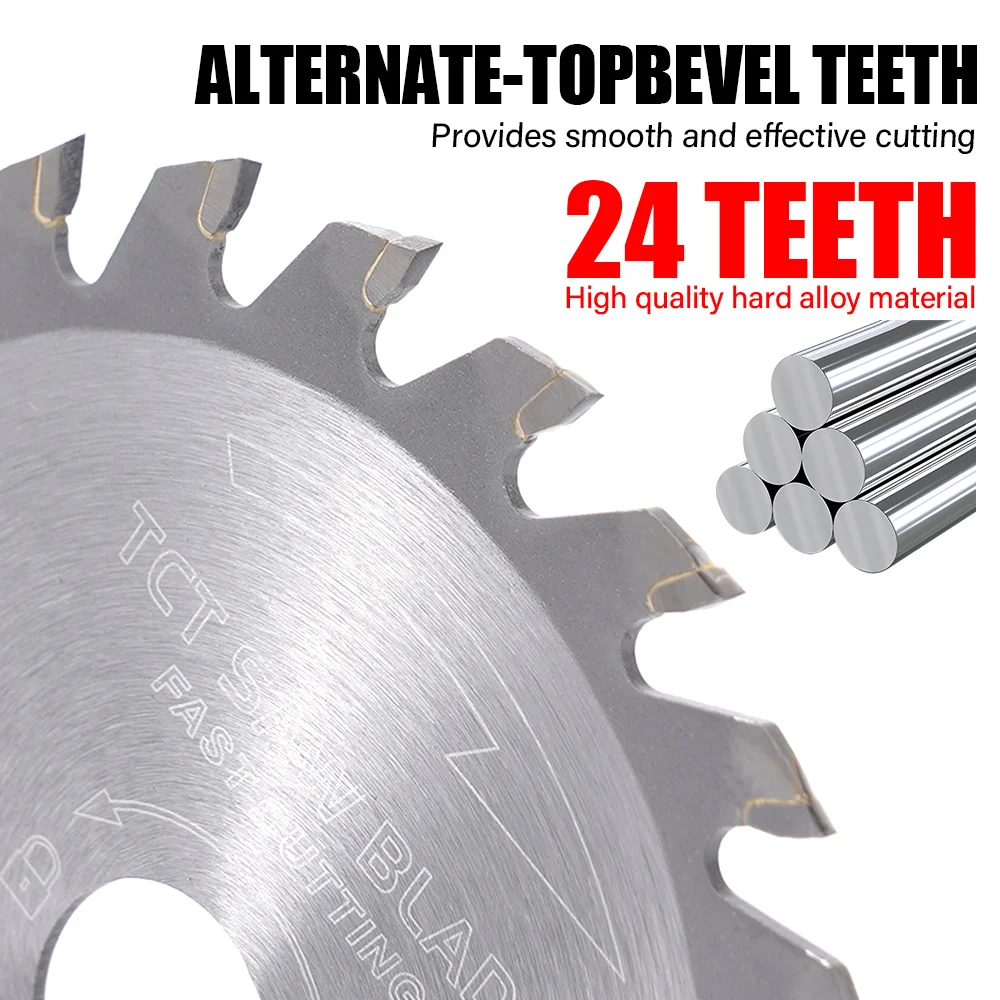Mini-Kreissägeblatt 85 x 10/15 mm 24T 30T 36T Hochwertiges Holzsägeblatt Hartlegierungsklinge Holzbearbeitungssägeblatt