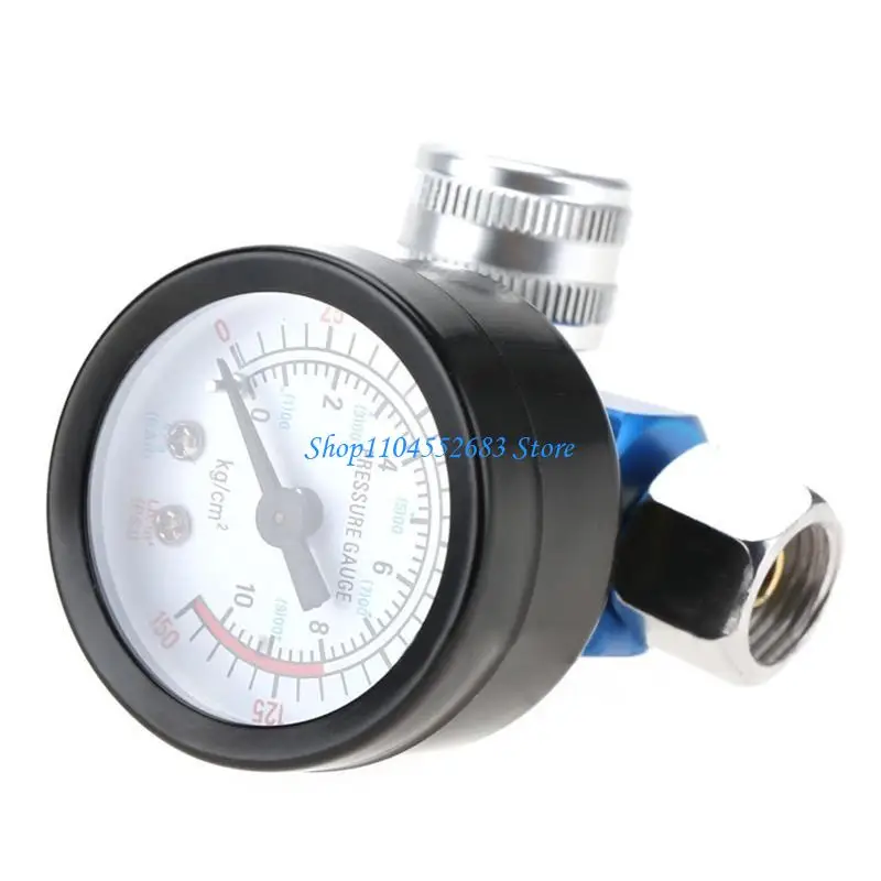 Y6GD Industrial Grade Air Pressure Regulator, 1/4" Air Paint Pressure Gauge with Air Compressor Control for Valve