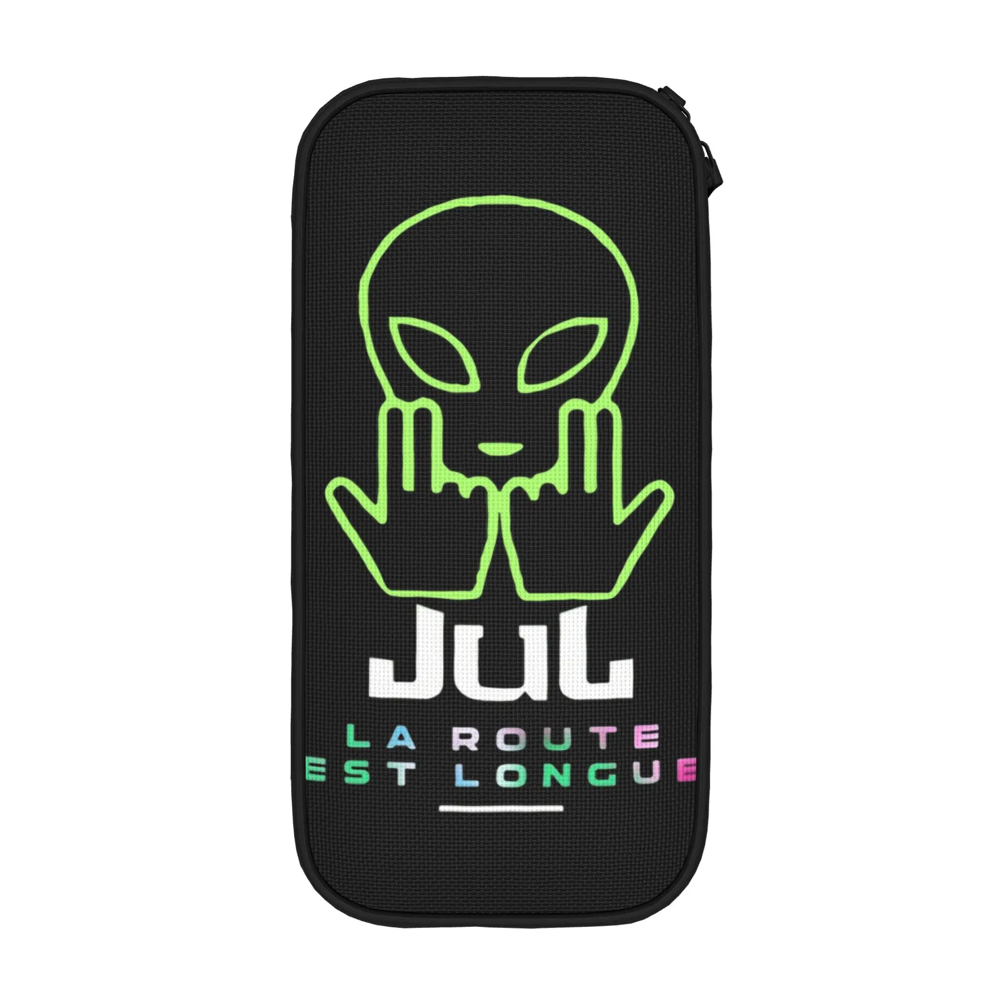 

Classic The Road Is Long Jul Ufo France Rapper Pencil Cases Pencil Box Pen Holder for Student Large Bags Office Gifts Stationery