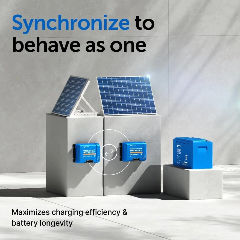 Regolatore di carica solare SmartSolar MPPT (Bluetooth) - Controller di carica per pannelli solari - 100 V, 50 A, 12/24 V