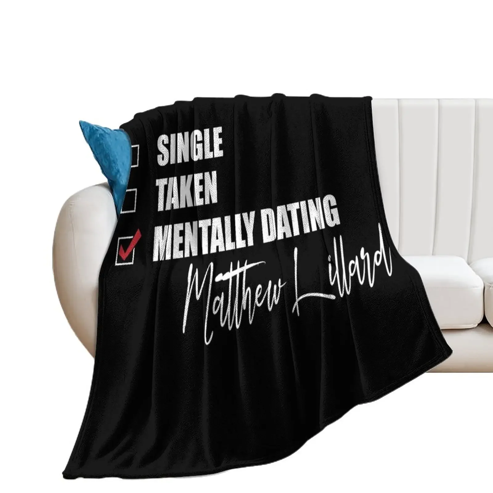 Mentally Dating Matthew Lillard Throw Blanket Thin Luxury St Blankets