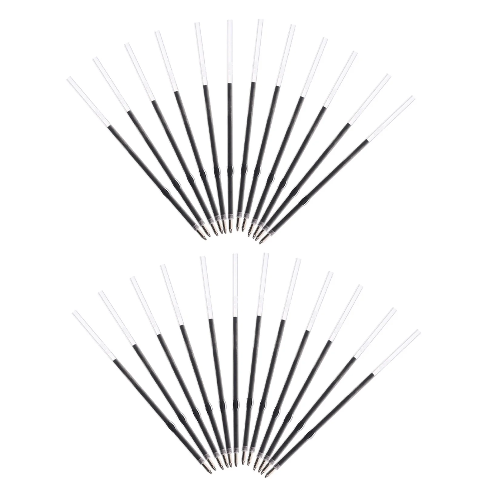 

500pcs Ballpoint Pen Refills 0.7Mm Black Ink Replaceable Retractable Core For Office School Supplies Compatible With Click Pens