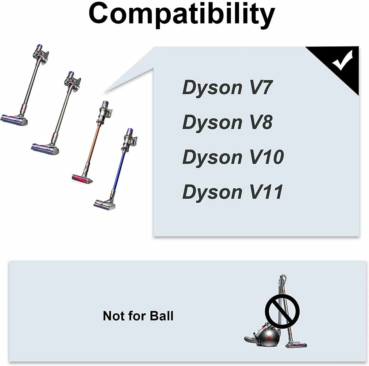 5Pc Brush Nozzle Mattress Replacement Kit for Dyson V8 Soft Fur Brush suction Vacuum Cleaner Parts
