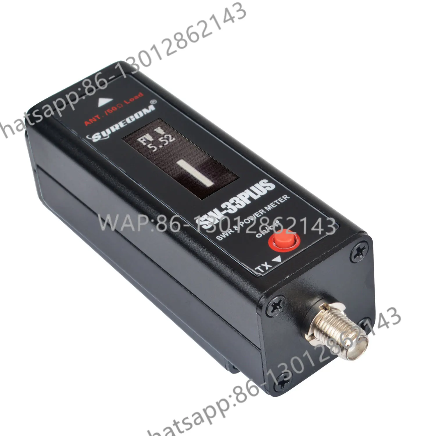 

SW-33Plus Mini Power&S.W.R Meter VHF/UHF dual Band 125-525MHz for Analog Walkie Talkie