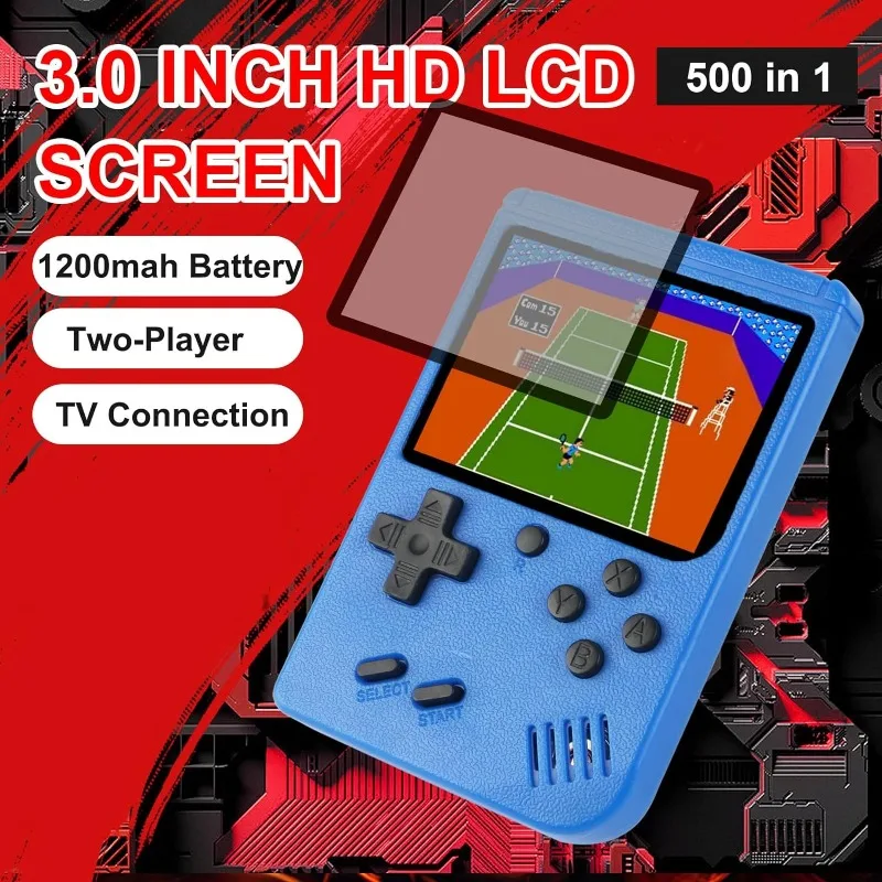 Retro Handheld Game Console 500 Games Portable Hand Held Video Game for Kids & Adult Classical FC Games 3.0-Inch Screen machine