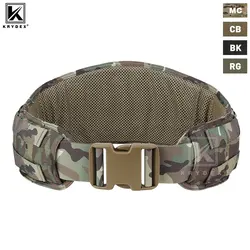 KRYDEX Tactical Waist Belt, MOLLE Soft Wide Padded Battle Belt, Shooting Airsoft Hunting Multi-Function Quick Release Belt