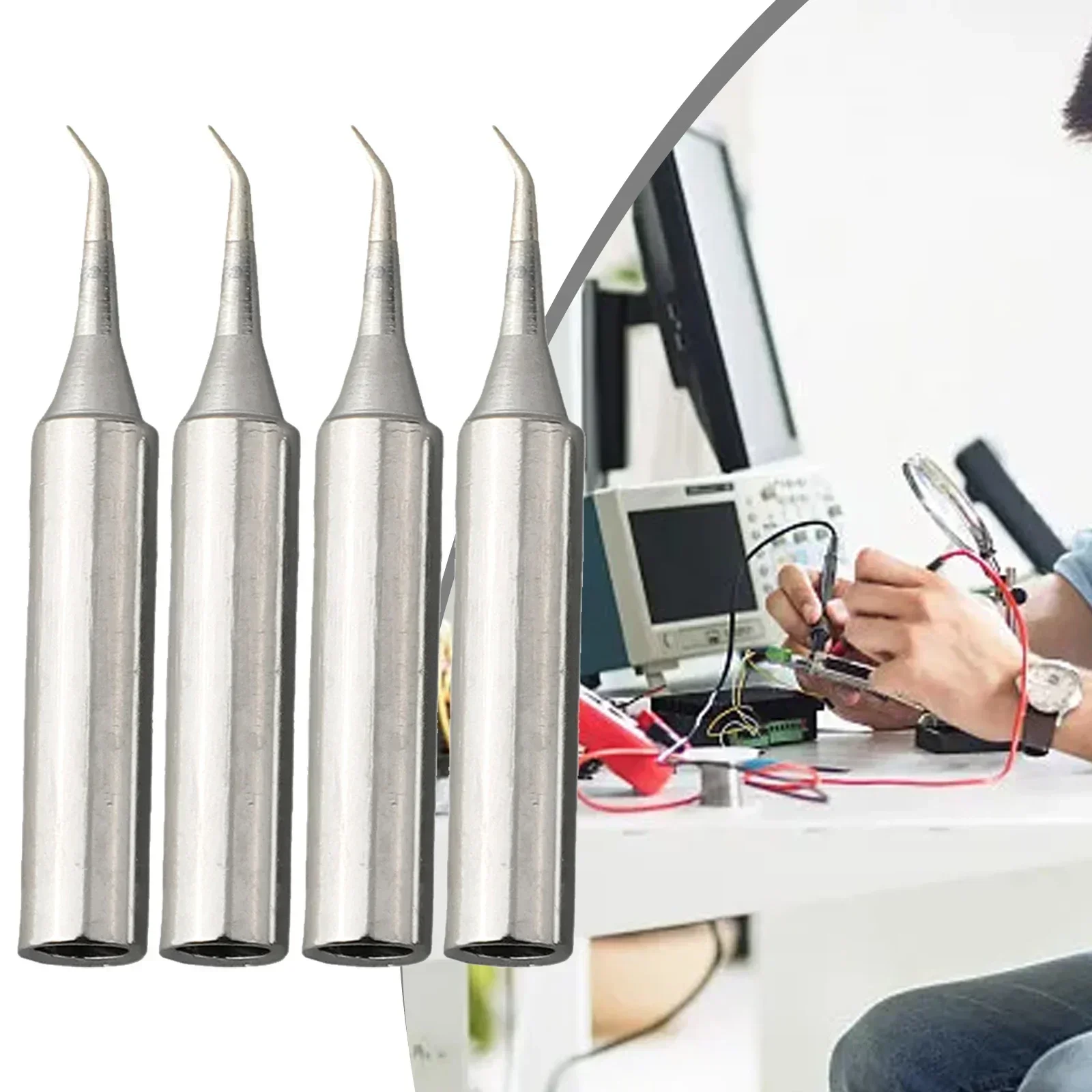 5pcs 900M-T Pure Copper Soldering Iron Tips Lead-Free Welding Tips Head Solder Tools Soldering Tools IS/I/B/K/SK/2.4D/3.2D/1C/2C