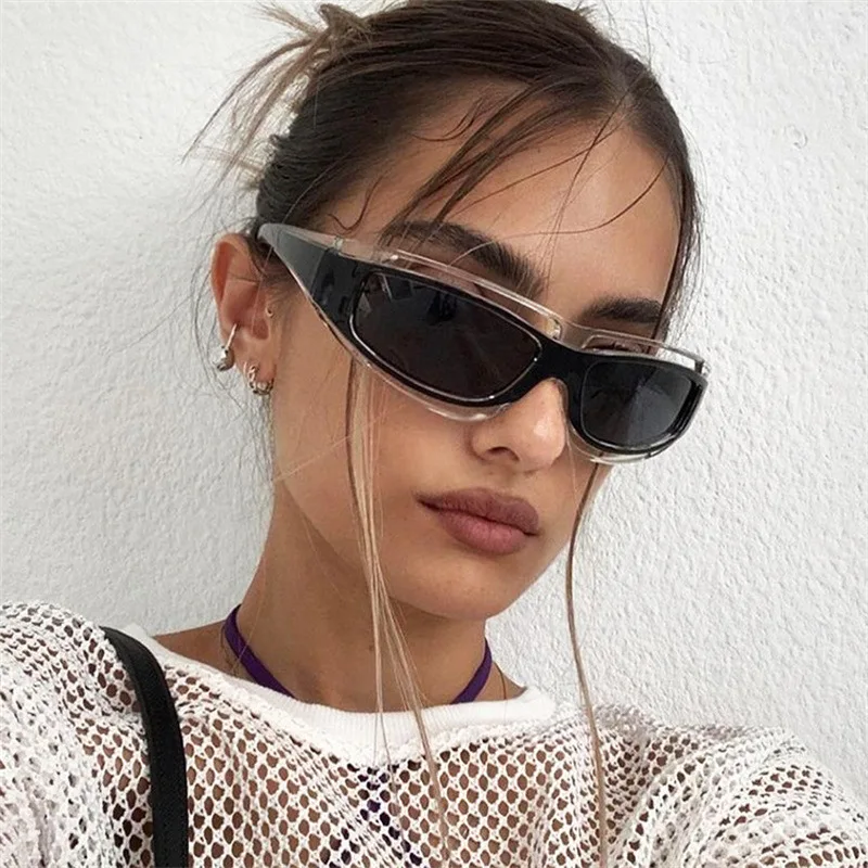 Nouvelles lunettes de soleil œil de chat style punk pour femmes, lunettes de mode, lunettes de soleil futuristes, lunettes de soleil tendance pour hommes et femmes