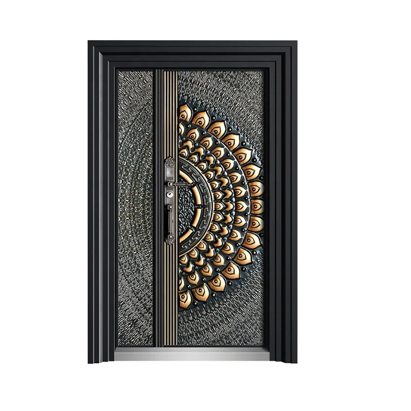 Factory Price Modern Design High Quality Soundproof Waterproof Fireproof Cast Aluminum Exterior Door