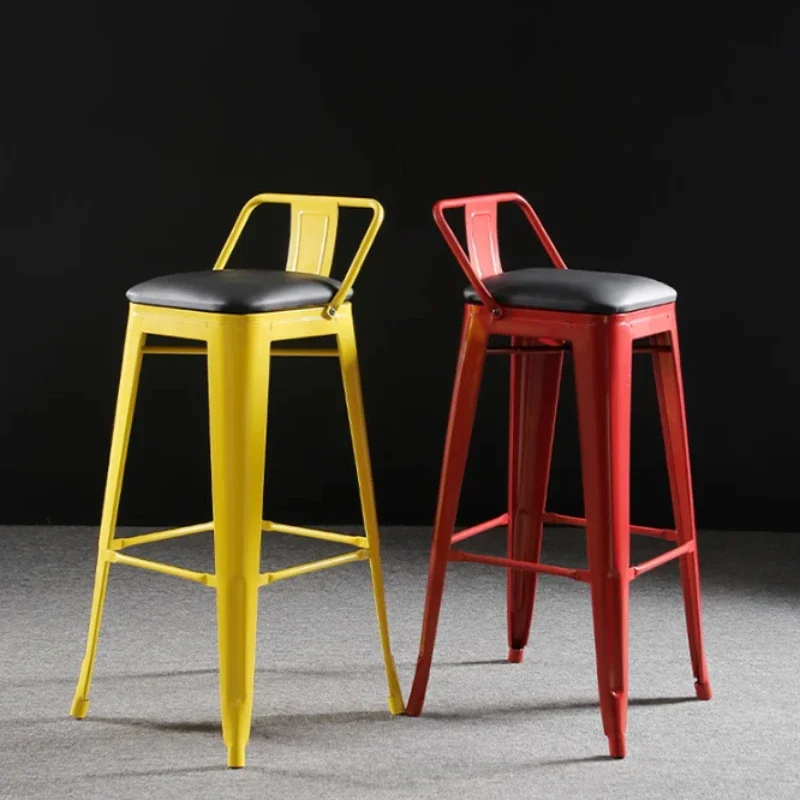 

Accent Simple Designer Bar Chairs Modern Nordic High Living Room Bar Chairs Metal Comfortable Taburete Cocina Home Furniture