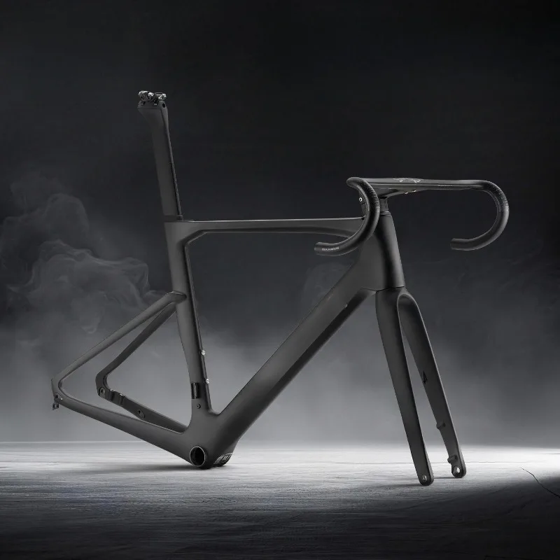 Carbon Fiber Road Bike Frame UCI Certified Toray T700 Pneumatic Racing Inner Tracking