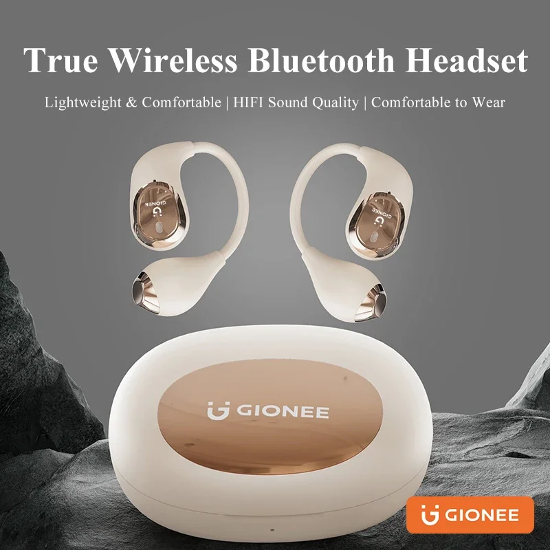 Gionee JL012 Earclip Bone Conduction Earbuds Wireless Earphones Bluetooth 5.3 360°ACS Sound Sport Headphones Headset with Mic