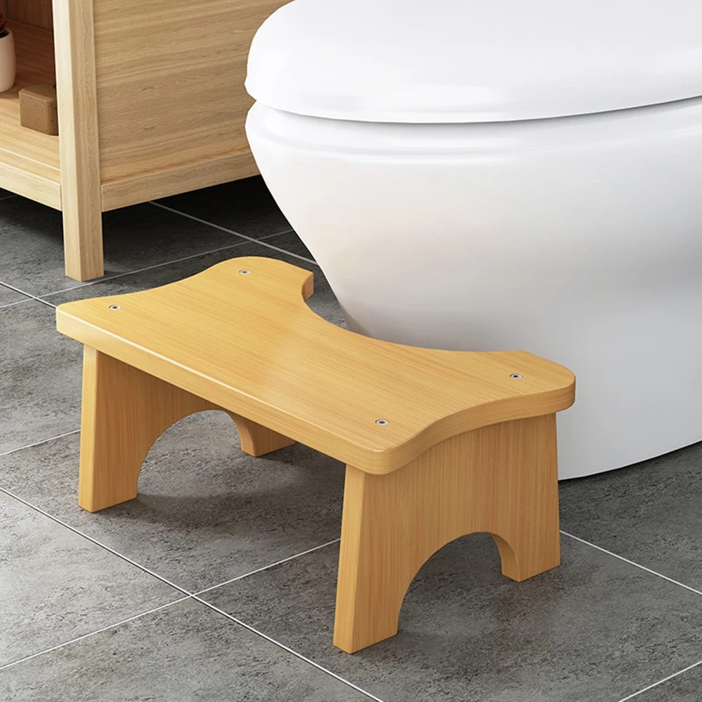 

Non-Slip Wooden Toilet Stool Kids Stable Sturdy Step Potty Seat Adult Lightweight Portable Premium Wear-Resistant Gift Idea