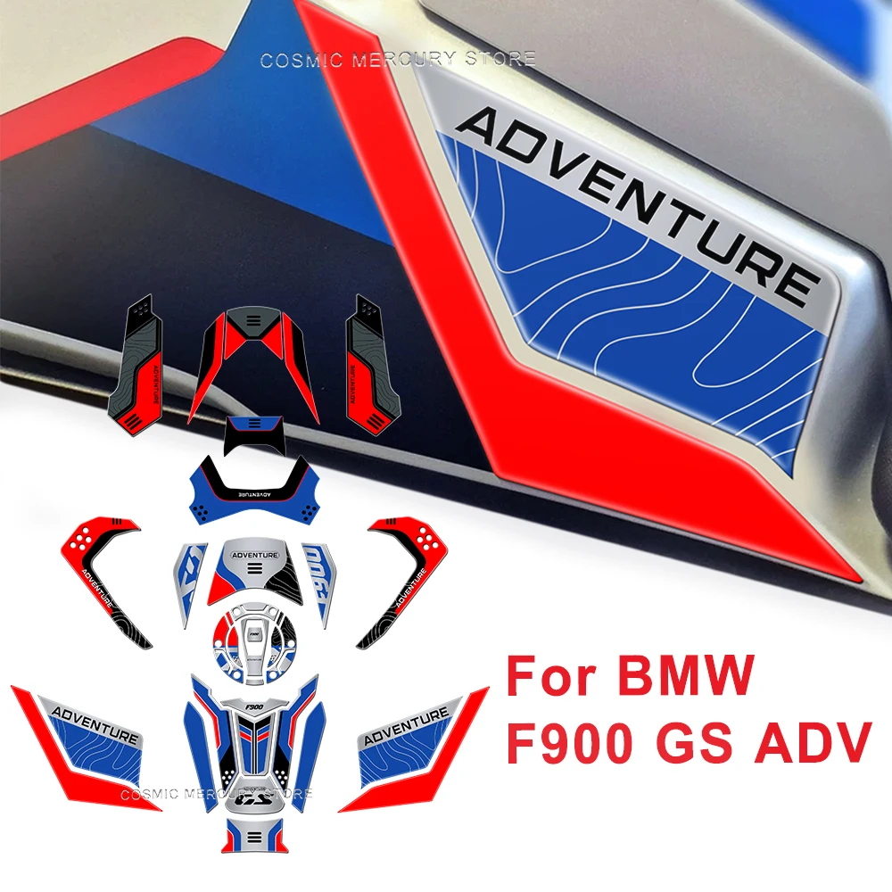 

For BMW F 900GS ADV f 900gs gs 900 Motorcycle Kit Tank Pad Sticker 3D Epoxy Resin Protective Sticker 900