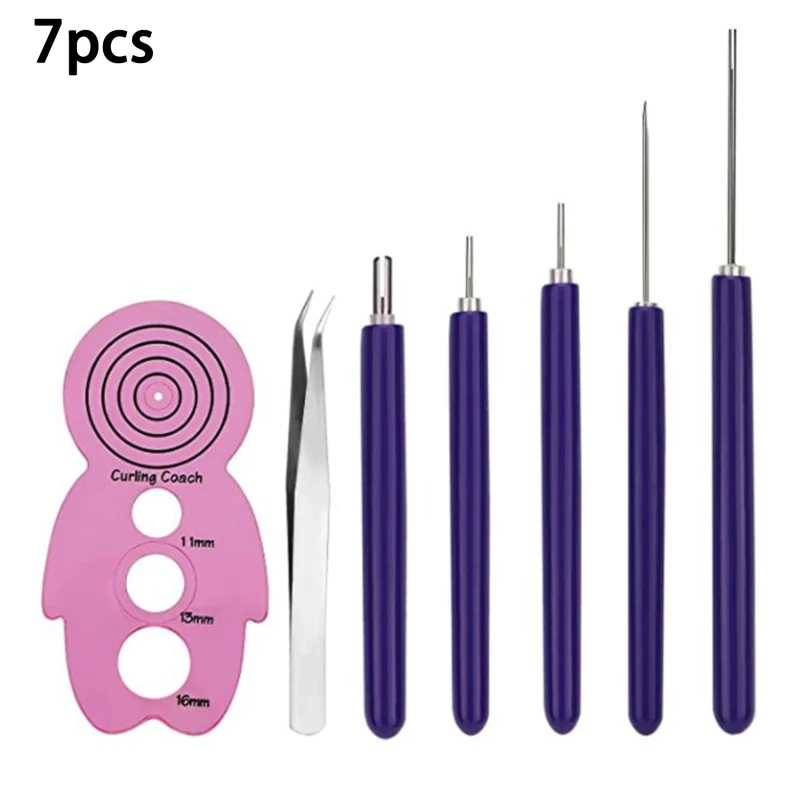 Paper Quilling Tools Slotted Kit Handmade Rolling Curling Quilling Needle Pen for Art Crafting DIY Cardmaking Project