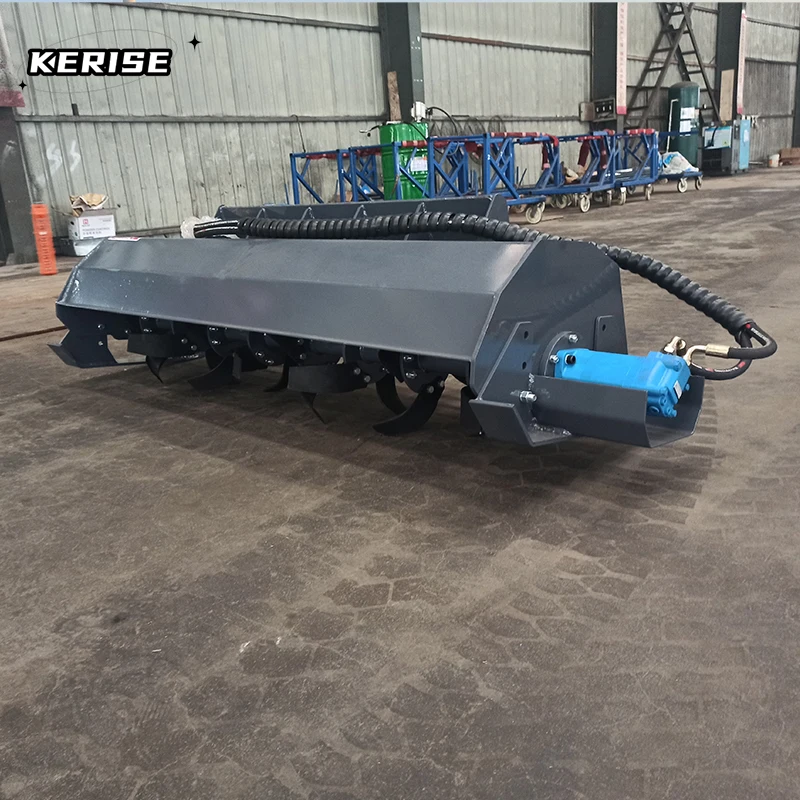 

72inch Skid Steer Cultivators Loader Trailer Rotary Tiller for skid steer attachment