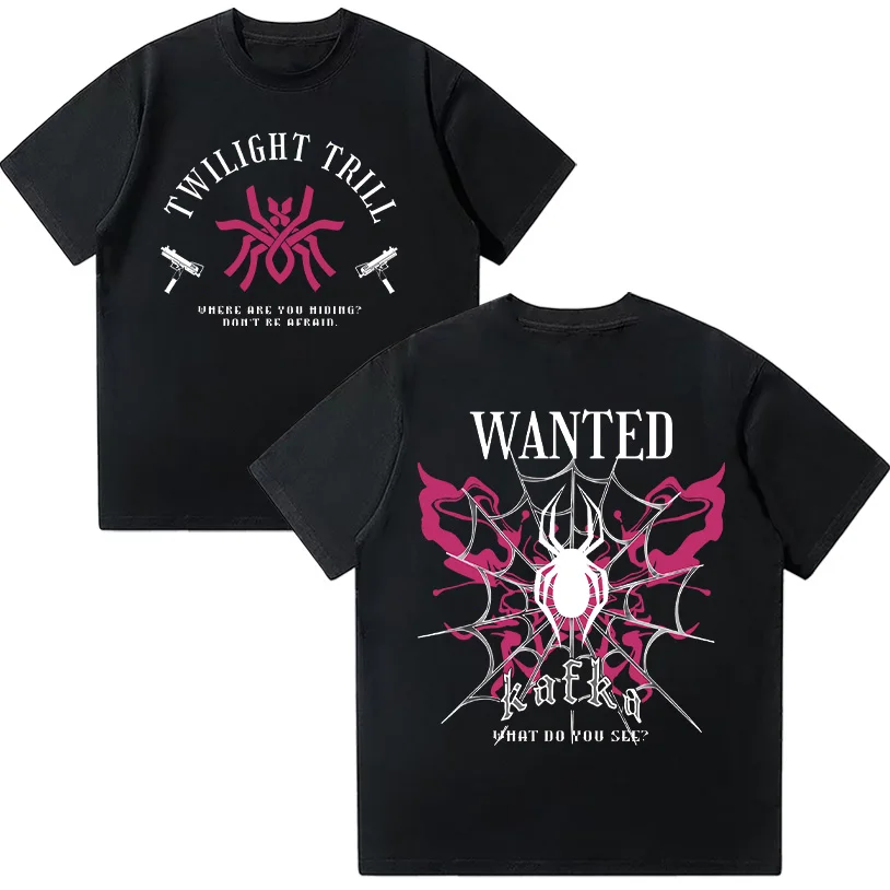 

Тематическая футболка унисекс Kafka Honkai Star Rail, хлопковые футболки высокого качества в стиле аниме, кавайные повседневные футболки с короткими рукавами для женщин и мужчин, летняя одежда