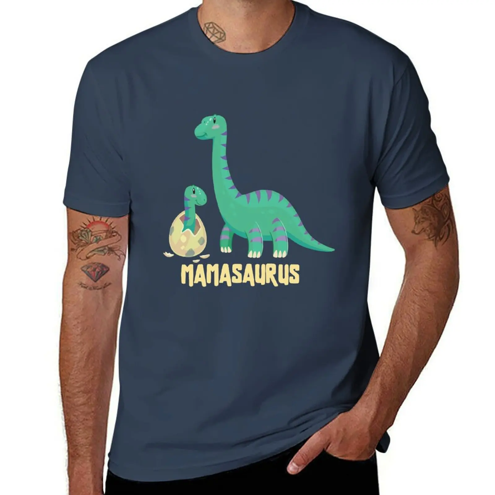 

mamasaurus and babaysaurus mother day gift T-Shirt summer tops quick-drying mens graphic t-shirts hip hop