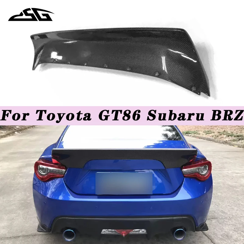 Carbon Fiber Rear Wing Trunk Lip Spoiler Car Spoiler Wing Trunk Lip Boot Cover For Toyota GT86 Subaru BRZ LB style 2012-2019