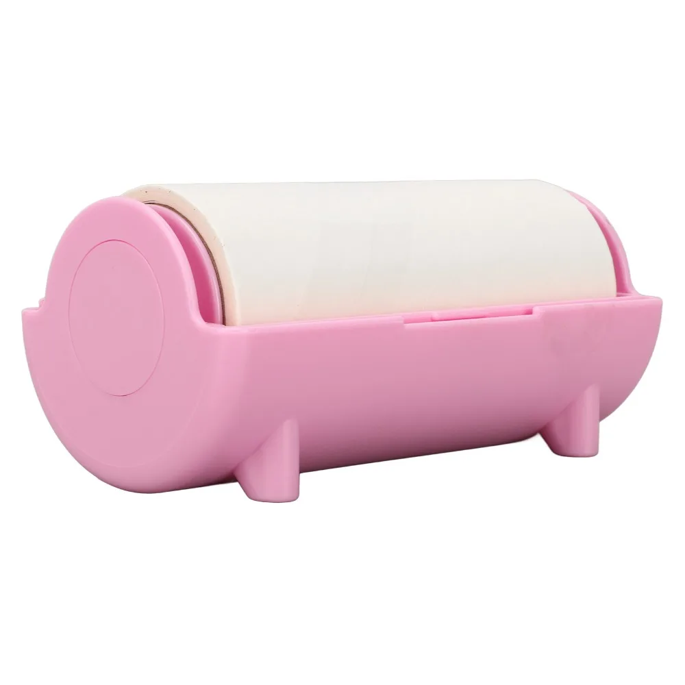 Pink Nail Stamper Oil Absorbing Sheet Adhesive Paper Sticky Cleaner Roll Nail Stamping Pattern Remover Lint Roll Sheets Portable