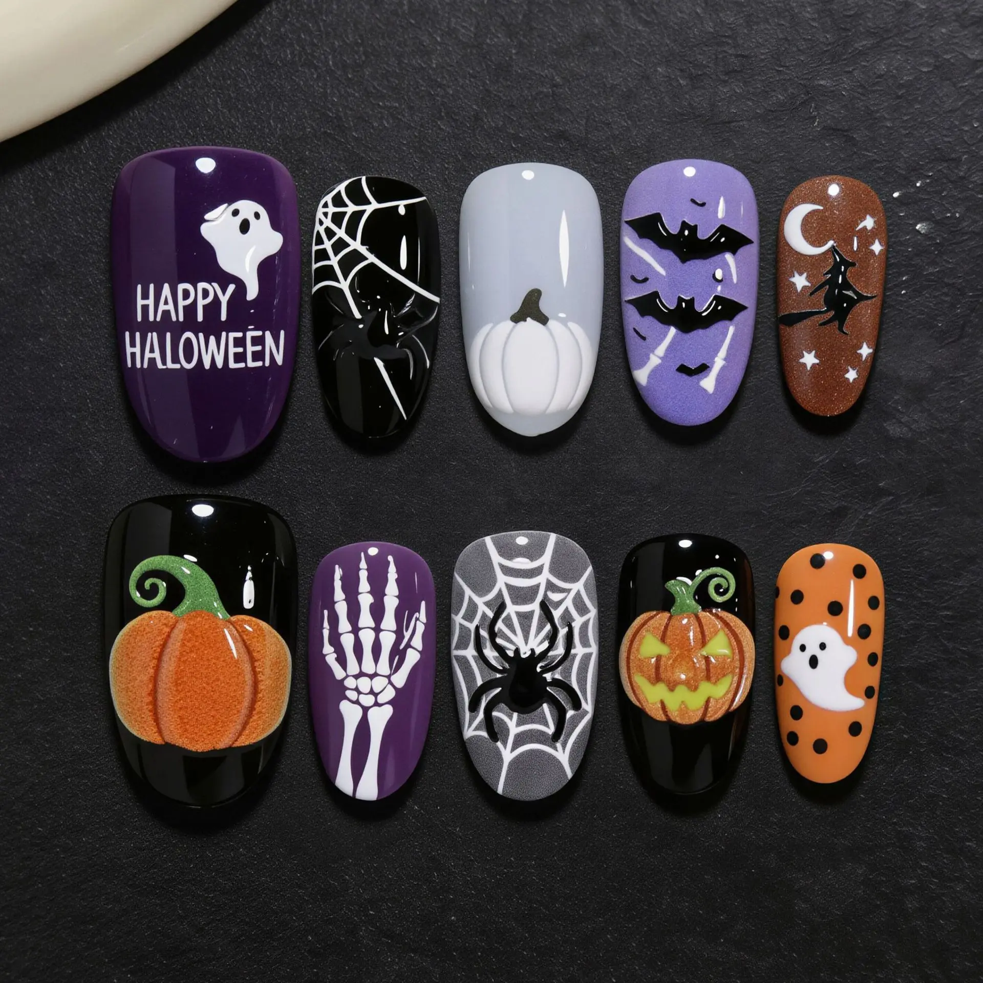 Накладные ногти «Паук» для Хэл – обзор и цена Press On Nail Set