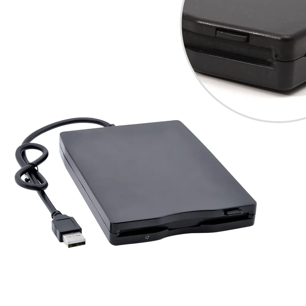 

Laptop External diskette Drive Portable USB 20 Floppy Disk High Data Transfer Driver for window window Win7 (Black)