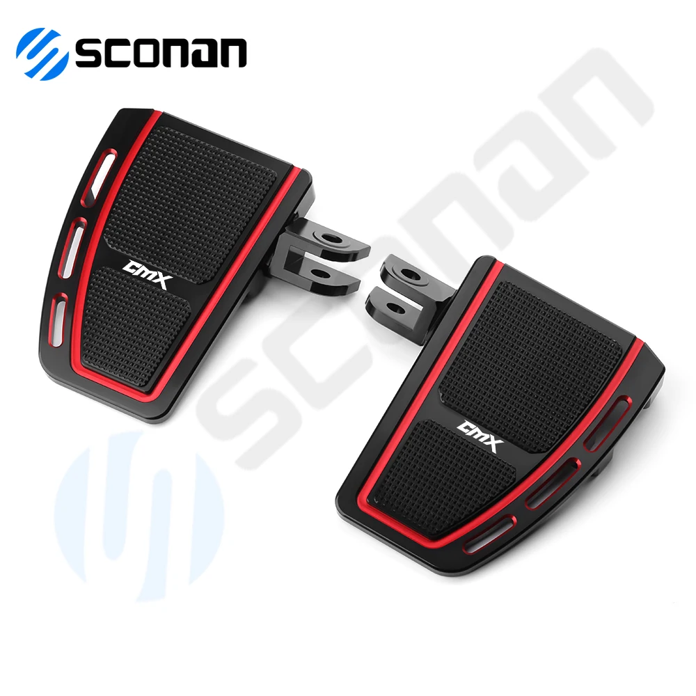 For Honda Rebel CMX1100 CMX 1100 Motorcycle CNC Aluminum Wide Footpeg Front Rider Foot Pegs Rest Footboards Enlarger Pedals