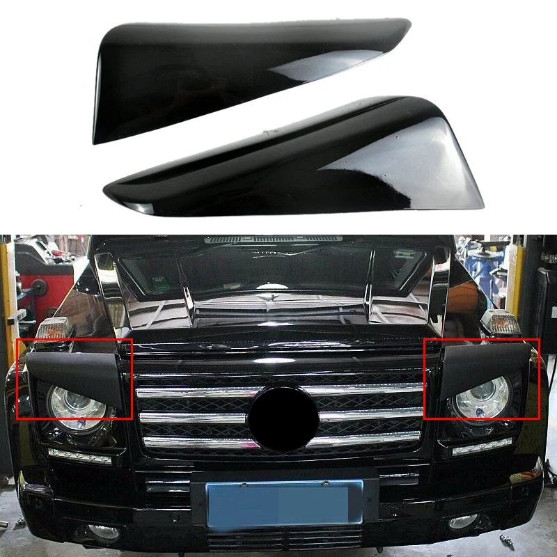 Car Head Light Eyelid Eyebrow Cover Trim for Mercedes Benz W463 G Class G63 G500 G55