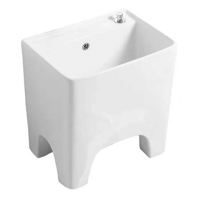 Household heightened mop pool Outdoor balcony pool High foot pool with faucet Sponge basin Bathroom