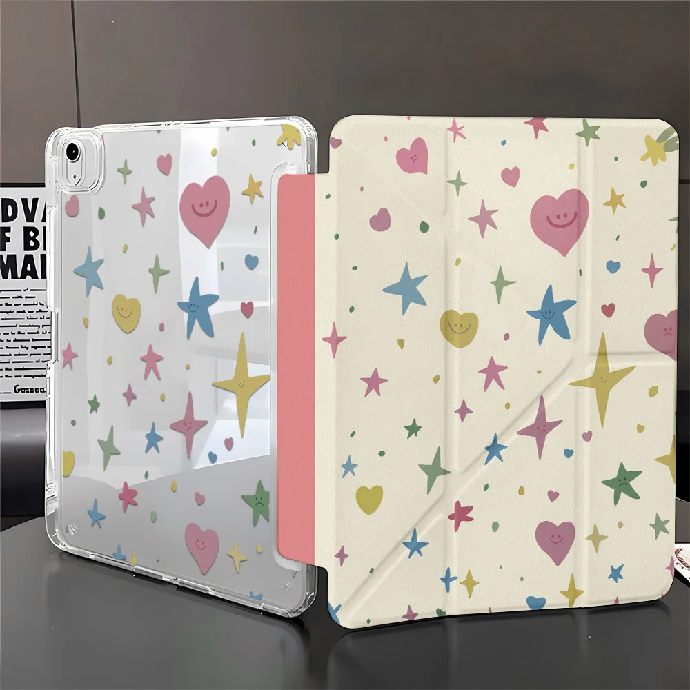 Y-Fold Edge High Clarity Case for iPad Pro 11" 2021 2022 & Mini 6 8.3" Ins Gentle Aesthetic Slim Protective Cover New view 4