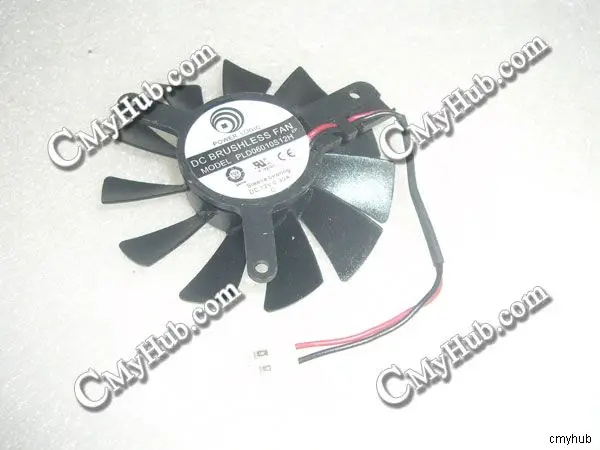 New For ATI Nvidia Power Logic PLD06010S12H DC12V 0.30A 55x55x10mm 55mm 2Pin Video Graphics Card Cooling Fan PLD06010S12H