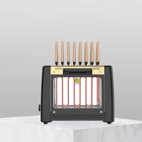 가전 제품 220V 가정용 무연 건강 꼬치 기계 한국 전기 바베큐 그릴 자동 회전 케밥 기계