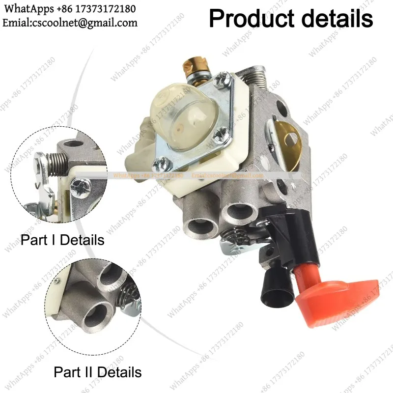JS03 C1M-S207 Carburetor FS40 High Precision Engineering Easy Installation Replacement Part For KM56 Garden Tools