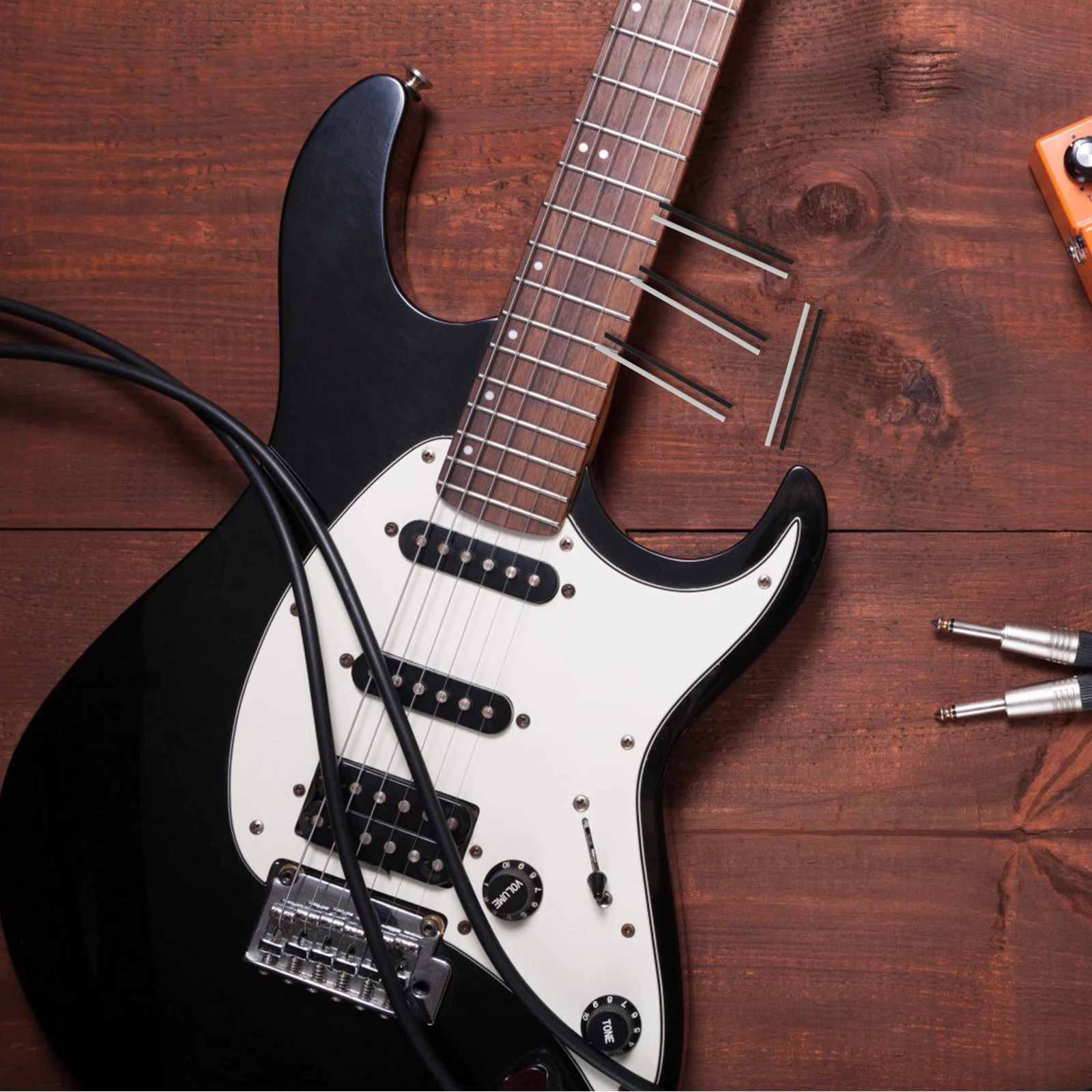 

100Pcs Wear Resistant Guitar Fret Markers Side Dots Plastic Replacement Stickers