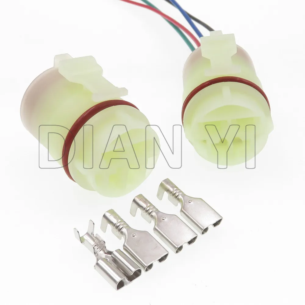 

1 Set 4 Way 6.3mm Car Housing Socket AC Assembly Auto Wiring Connector