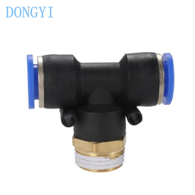 

Pneumatic Quick Connector Fittings T Type Tee Positive Thread PB PB4-M5/01/02/03 PB6-M5/01/02/03/04 PB8/PB10/PB12-01/02/03/04