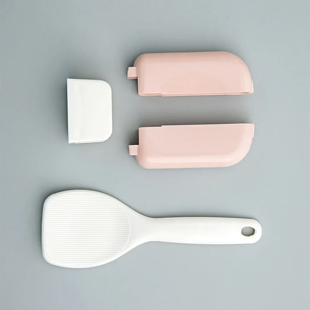 Portacucchiaio di riso con apertura e chiusura automatica antipolvere Portaoggetti in plastica da cucina * Cucchiaio 1 pezzo di stoccaggio automatico