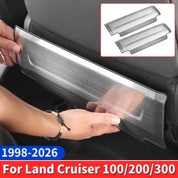 For Toyota Land Cruiser LC100 200 300 1998-2026 Seat Back Kickplate Stainless Steel Anti-Scratch Interior Decoration Accessories